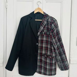 Two-Tone Split Blazer